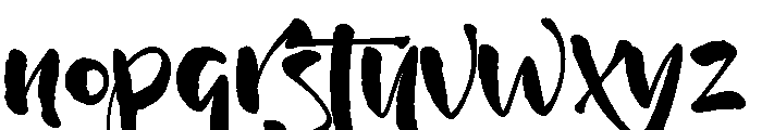Wildwritten Alt B Extra Font LOWERCASE