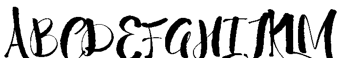 Wildwritten Alt B Font UPPERCASE