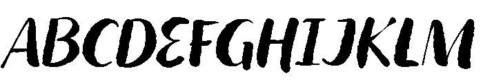 Wildwritten Italic Font UPPERCASE