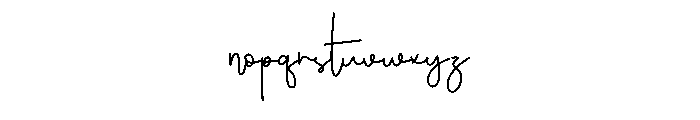 Williatania Font LOWERCASE