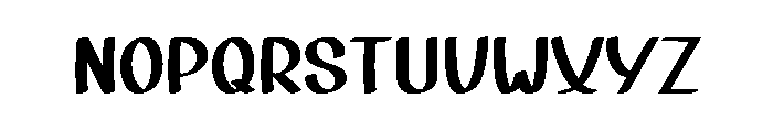 Willing Ghost Font LOWERCASE