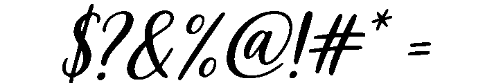 Willow Charm Italic Font OTHER CHARS