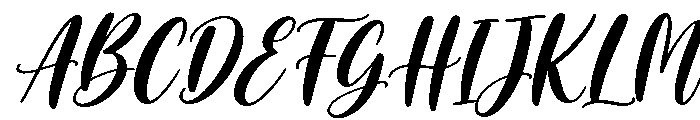 Willow Charm Italic Font UPPERCASE