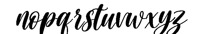 Willow Charm Italic Font LOWERCASE