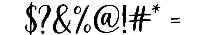 Willow Charm Regular Font OTHER CHARS