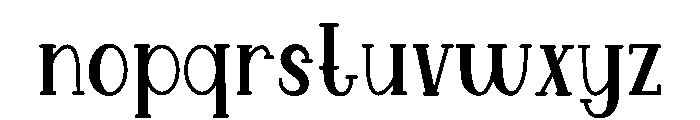 Willow Press Vintage Serif Font LOWERCASE