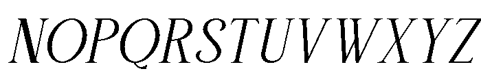 Willow Starlion Italic Font UPPERCASE