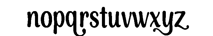 Willow Swash Font LOWERCASE