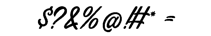 Wilmine Regular Font OTHER CHARS