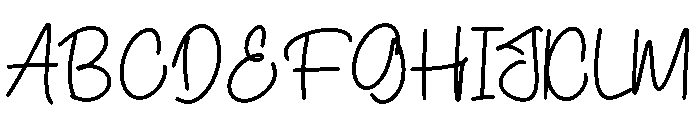 Wilmine Font UPPERCASE