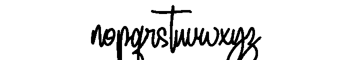Wilmine Font LOWERCASE