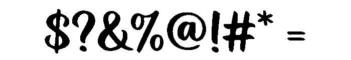 Wilson Regular Font OTHER CHARS