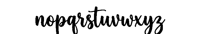 Wilson Regular Font LOWERCASE