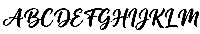 Wilson Slant Regular Font UPPERCASE