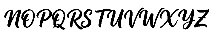 Wilson Slant Regular Font UPPERCASE