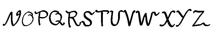 Wimbly Font UPPERCASE