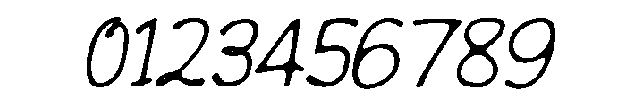 Wimora  Italic Font OTHER CHARS