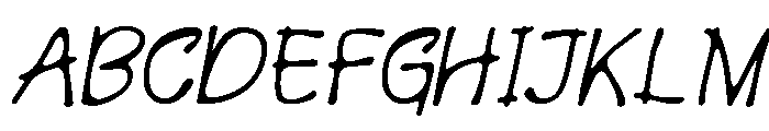 Wimora  Italic Font UPPERCASE