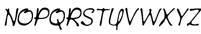 Wimora  Italic Font UPPERCASE