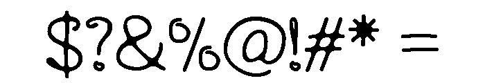 Wimora  Regular Font OTHER CHARS