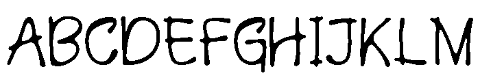 Wimora  Regular Font UPPERCASE