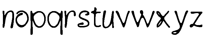 Wimora  Regular Font LOWERCASE