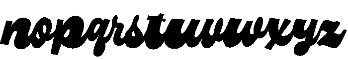 Winder Pop Bounce Normal Font LOWERCASE