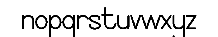 Window Pane Font LOWERCASE