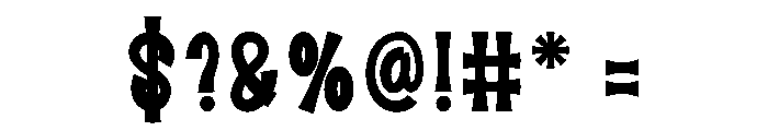 Window Silhouette Font OTHER CHARS