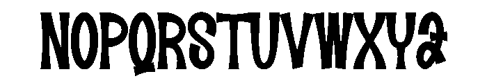 Window Silhouette Font UPPERCASE