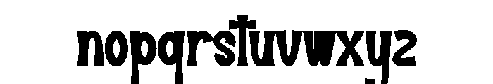 Window Silhouette Font LOWERCASE