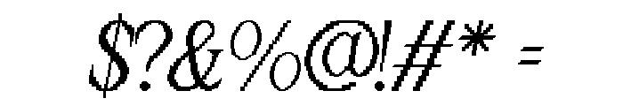 Windraw Aesthetic Italic Font OTHER CHARS