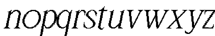 Windraw Aesthetic Italic Font LOWERCASE