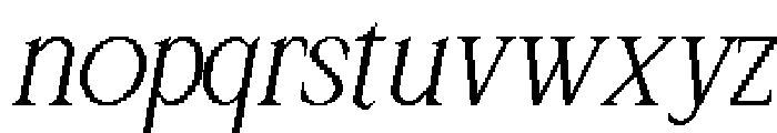WindrawAesthetic-Italic Font LOWERCASE