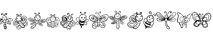 Winged Animals Font UPPERCASE