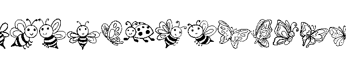 Winged Animals Font UPPERCASE