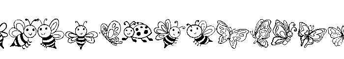 Winged Animals Font LOWERCASE