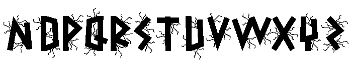 Winks Thunder Font LOWERCASE