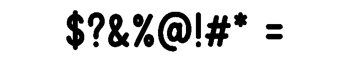 Winky Pop Font OTHER CHARS