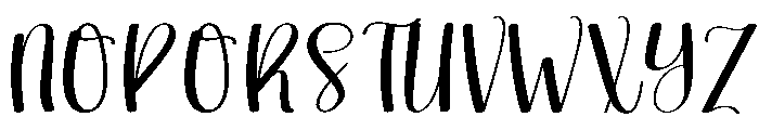 Winky Swinging Font UPPERCASE