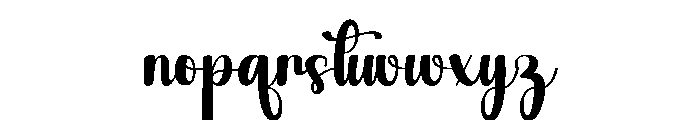 Winky Swinging Font LOWERCASE