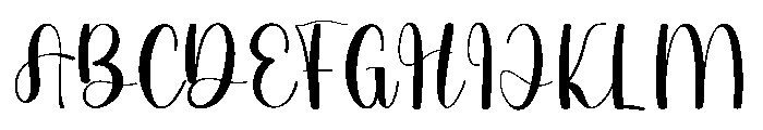 Winky Font UPPERCASE