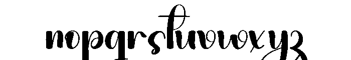 Winky Font LOWERCASE