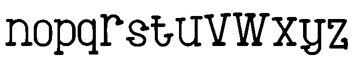 Winston Font LOWERCASE