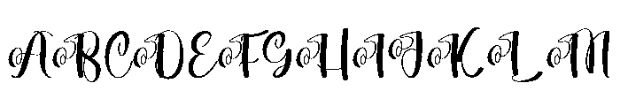 Winter Aespa Font UPPERCASE