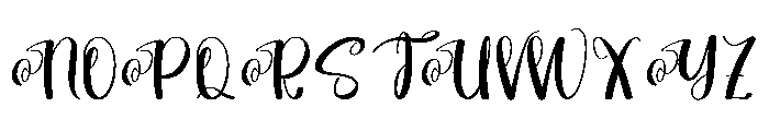 Winter Aespa Font UPPERCASE