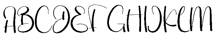 Winter Babyboho Font UPPERCASE