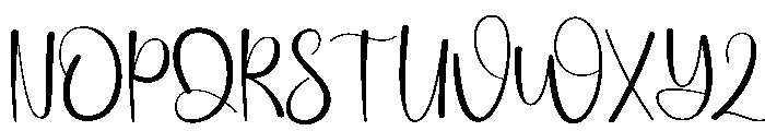Winter Babyboho Font LOWERCASE