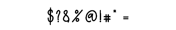 Winter Baking Font OTHER CHARS