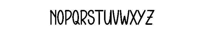 Winter Baking Font UPPERCASE